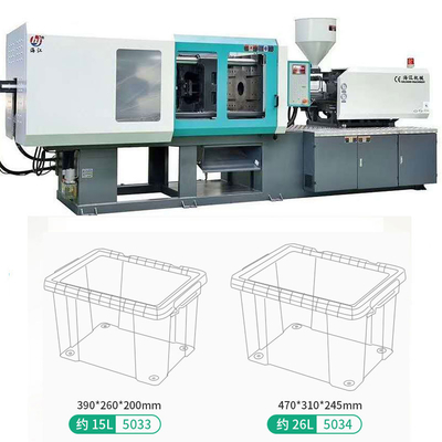 Hydraulic Box Injection Molding Machine PET PP PC ABS Thermoplastic Processed With High Output